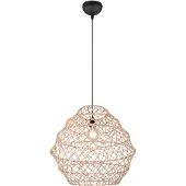 TRIO Rattan Pendelleuchte Hive Ø 60cm