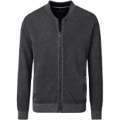 Casa Moda Strickjacke Basic in Dunkelgrau | Gr.: 4XL