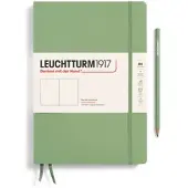 Leuchtturm Notizbuch Composition (B5) Hardcover 219 nummerierte Seiten Salbei Blanko /