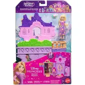 Disney Princess Rapunzel Storytime Stackers Puppenhaus mit kleiner Puppe, Pascal-Figur und 7 Zubehörteilen, Schloss, 3 Jahr(e), Mehrfarbig, Kunststoff