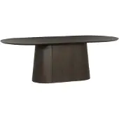 Natur24 Tisch Nevero Espresso 230x110x76 cm MDF Eichenfurnier Natur