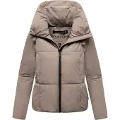 MARIKOO Damen Winterjacke Ninikaa mit Kapuze & Fleece-Innenfutter
