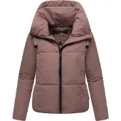 MARIKOO Damen Winterjacke Ninikaa mit Kapuze & Fleece-Innenfutter