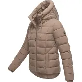 MARIKOO Damen Steppjacke Tayenaa mit Kapuze & warmem Fleecefutter
