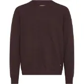 Blend Rundhalspullover "Pullover", Herren, Gr. XXL, rot (winetasting), Strick, Obermaterial: 100% Polyester, unifarben, regular fit normal, Rundhals, Bündchen, Pullover Rundhalspullover, Kunstfaser