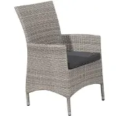 Primaster Diningsessel Nardo XL aus Kunststoffgeflecht, greyline
