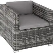 TecTake Rattansessel Lignano widerstandsfähig 70 x 69 x 65cm