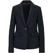 MADELEINE Longblazer "Blazer Blazer aus reiner Wolle", Damen, Gr. 36, blau (marine), Obermaterial: 100% Wolle WO., Modern, normal, Blazer Longblazer
