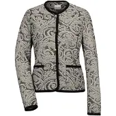 MADELEINE Jackenblazer "Blazer Kragenloser Kurzblazer, Rundhals"