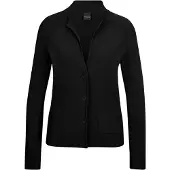 MADELEINE Strickjacke "Strickblazer Sportiver Blazer mit Stehkragen" modische Schlitze am Armabschluß