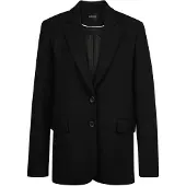 MADELEINE Jackenblazer "Blazer Eleganter Einreiher mit Reverskragen", Damen, Gr. 38, schwarz, Obermaterial: 47% Polyester PES. 47% Viskose CV. 6% Elasthan EL., Modern, Blazer Jackenblazer