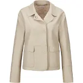 MADELEINE Kurzblazer "Kurzblazer Wollblazer mit Klappkragen und Pattentaschen" Wollblazer in Leichtverarbeitung, gekochte Wolle