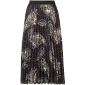MADELEINE Midirock "Plisseerock Eleganter Midirock mit Paisley-Design"