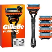 Gillette - Fusion5 Rasierer für Herren - Orange/Schwarz