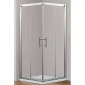 Primaster Eckdusche Easy-6 Schiebetür 90 x 90 cm Klarglas chrom