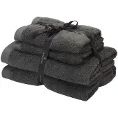 Aquanova Rio Dunkelgraues Handtuch-Set (4-teilig)