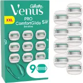 Gillette - Pro ComfortGlide Sensitive Rasierklingen - Grün/Weiß - 9 Stück