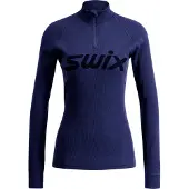 Swix RaceX Merino Half Zip, Damen, navy