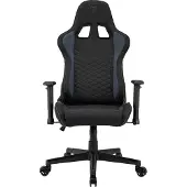 Sense7 Spellcaster black and blue fabric armchair