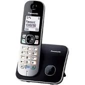 Panasonic KX-TG6811FXB, DECT-Telefon, Freisprecheinrichtung, 120 Eintragungen, Anrufer-Identifikation, Schwarz
