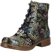 LAURA VITA Schnürstiefelette "Stiefelette Leder/Textil"