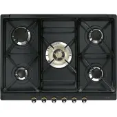 Smeg SR775AO Einbau-Gaskochfeld, 5 Brenner, anthrazit