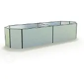 GFP 451 x 119 x 77 cm Hochbeet, Aluminium eloxiert - (GFPV00619)