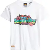 Superdry Cali Sticker Fitted Kurzarm-t-shirt