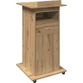 vidaXL Podium Artisan-Eiche Holzwerkstoff 55 x 55 x 107 cm