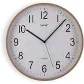 Versa Wanduhr Grau Kunststoff 40 x 40 x 5,5 cm