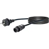 Schwaiger Kabel, Haushaltsstecker, 5 m - schwarz