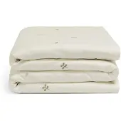 Yumeko Kinderbettwäsche Baumwollsatin 120x150 Weiß - Eco, Bio & Fairtrade