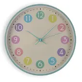Versa Wanduhr Bunt Kunststoff 30 x 30 x 4,5 cm