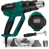 Vonroc Heißluftpistole 2000W | Mit LCD-Anzeige und 60 Heizstufen (50°C - 650°C)