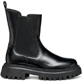 Geox Schnürstiefeletten J Maquinnens J56M6D 0CNNH C9999 D Schwarz