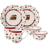 Villeroy & Boch 1485857288, 2 Person(en), Porzellan, Mehrfarbig, Toy's Delight, Rund, 2,27 kg