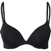 Tommy Hilfiger Bügel-BH "PUSH UP", Damen, Gr. 85, Cup B, schwarz, Obermaterial: 84% Polyamid, 16% Elasthan, UNDERWEAR, körpernah, BHs Bügel-BH, unifarben, Spaghettiträger mit Logo