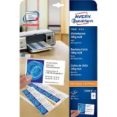 Avery Business Cards 85 x 54 Perforated 10 Sheets 185 g/m², 10 Blätter, 100 Stück(e)