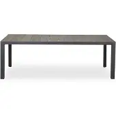Siena Garden Gartentisch Silva, Keramik und Aluminium, Tischplatte in Washed Grey