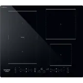 Ariston Hotpoint HB 4860C CPNE, Schwarz, Integriert, 59 cm, Zonen-Induktionskochfeld, Glas, 4 Zone(n)