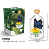 Tinisu Schmetterling Bausteine Modell Figur Klemmbausteine Flasche Micro-Bricks