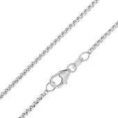 Trendor 28809 Silber-Halskette 925 Silber Runde Venezianer Kette 1,5 mm