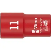 Wera 05005937001, Steckschlüsselbuchse, Rot, 1 Kopf/Köpfe, 1/4", Metrisch, 11 mm