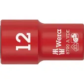 Wera 8790 A VDE Zyklop-Steckschlüsseleinsatz, isoliert, mit 1/4"-Antrieb, Buchse, 1/4", Metrisch/imperial, 5 mm, 2,18 cm, 41 mm