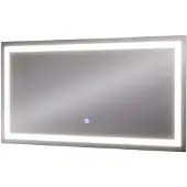 Vicco Badezimmerspiegel Miral Glas 80 x 40 cm mit Frontlight Beleuchtung, Model 55493