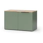 Vicco Eckkommode Wido Grün 80 x 50 cm mit Tür, Model 56606