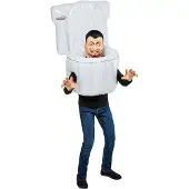 Rubies - Skibidi Toilet Blow-Up Child Costume (6-8 years)