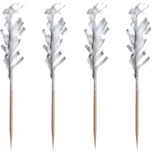 Papstar Deko-Picker weiss Frills Frills