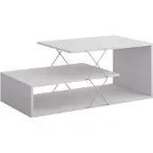 Vicco Couchtisch Nario Weiß 100 x 50 cm, Model 55821