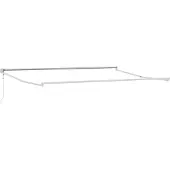 vidaXL Ausziehbarer Sonnenschirmrahmen Weiß 400 x 300 cm Aluminium